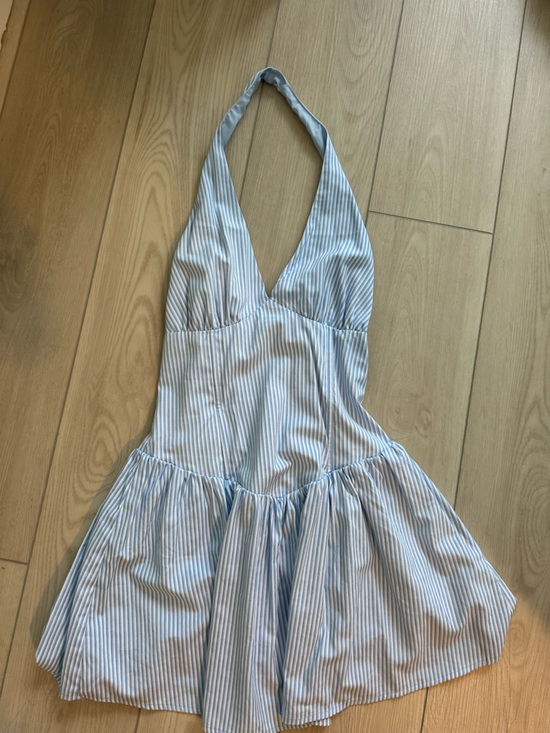 REVOLVE Dresses & Skirts - Striped Light Blue Sundress with Tied Straps